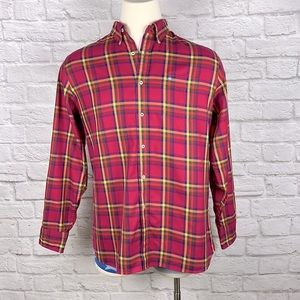 Men’s southern tide plaid shirt size L